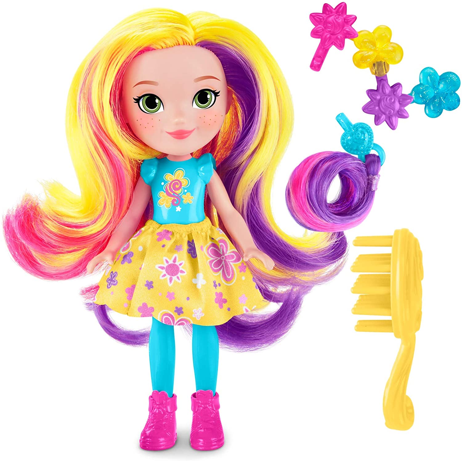 Nickelodeon Sunny Day POP-In Style Hair Charm Sunny Doll, Multicoloured, 6 inches - Image 4