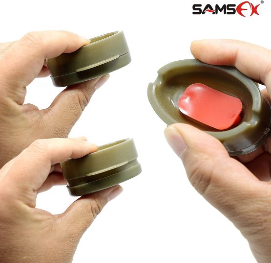 SAMSFX Carp Fishing Inline Flat Method Feeder with Quick Release Mould - Image 4
