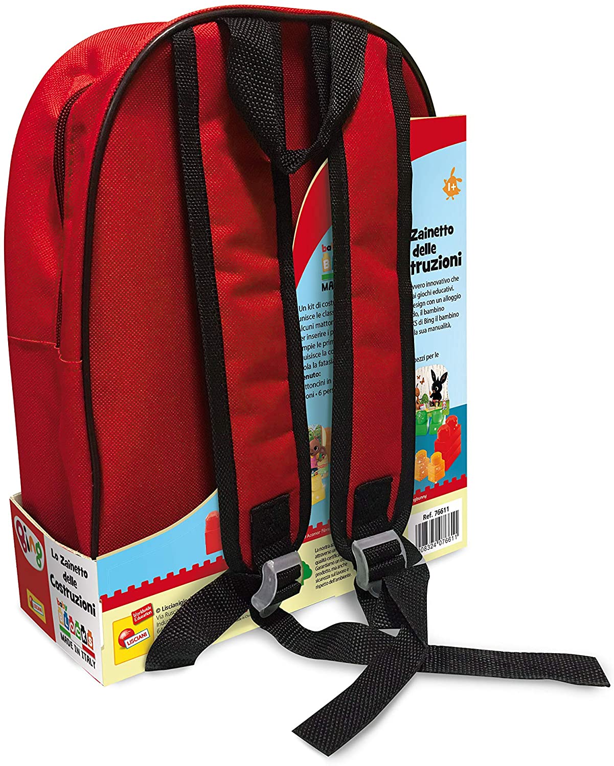Lisciani, BING Backpack, Baby Blocks Construction Set, Educational Toy for Children from 2 Years, 36 Pieces - Image 3