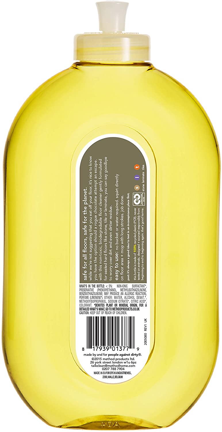 Method All Surface Eco Floor Cleaner Lemon and Ginger 739 ml (Pack of 6), 6 Pack - Image 2