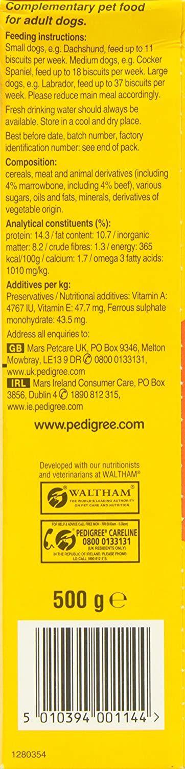 Pedigree Markies Mini Dog Treats, 500g, Transparent, 500 g (Pack of 1) - Image 2