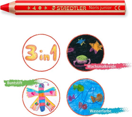 Staedtler Fineliner Triplus Permanent, Waterproof, Ergonomic Triangular Shape, High Quality Made in Germany, Super Fine Tip, Line Width 0.3 mm, Pack of 3, Colours Red, Blue, Black, 331-S BK3 - Image 3