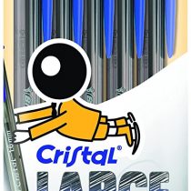 Bic Cristal Large Ballpoint Pen (Pack of 5) Blue