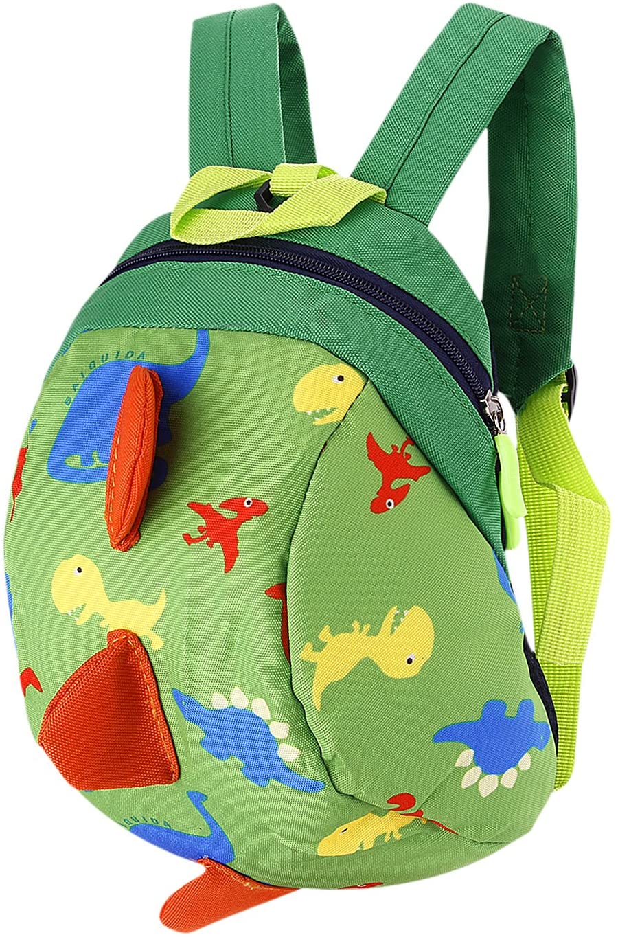 IPENNY Baby Reins Backpack Dinosaur Cartoon Toddler Rucksack Kindergarten School Book Bag Anti-lost Strap Walker Shoulder Bag Travel Snack Lunch Bag Toy Storage Daypack