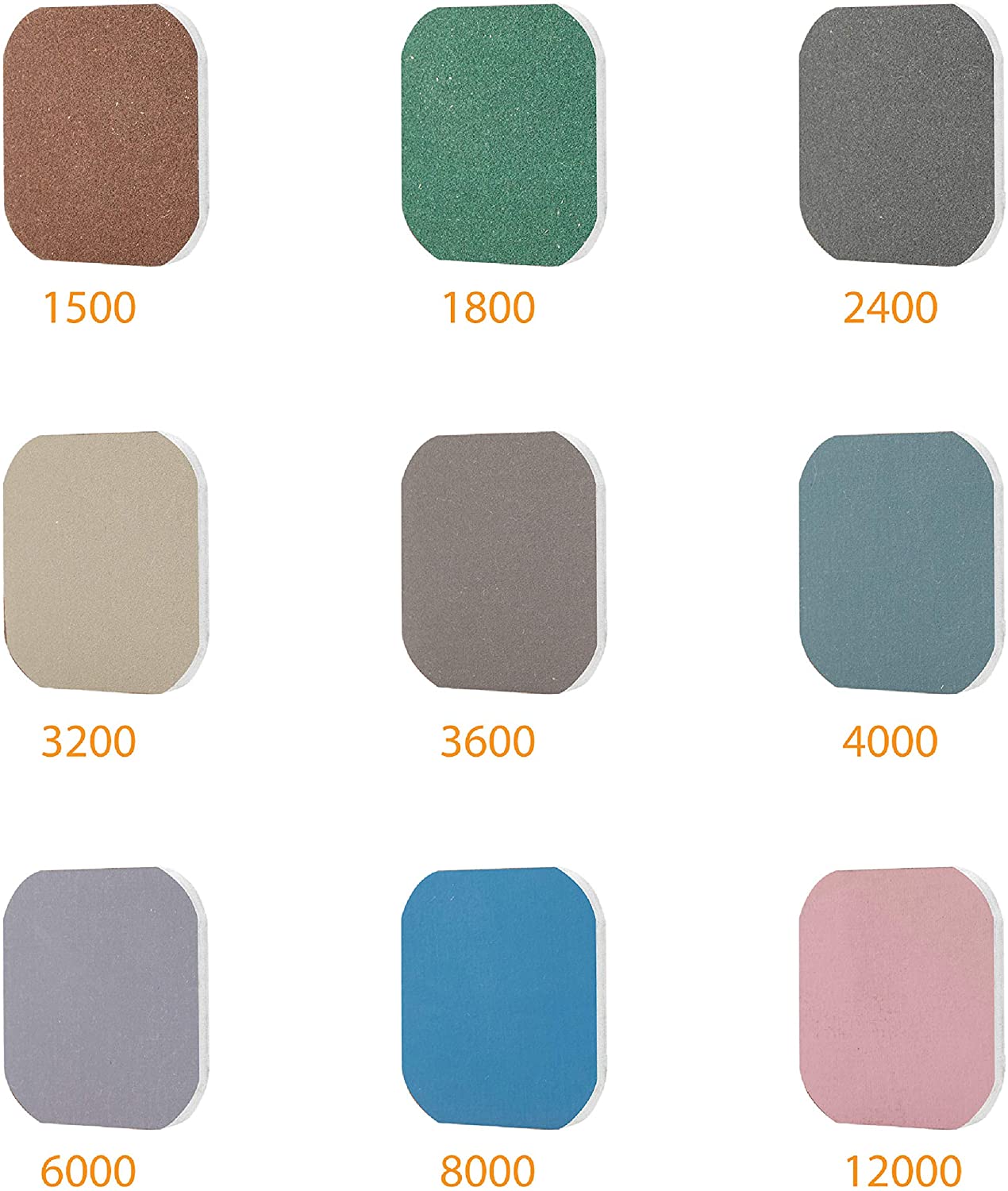 Micro-Mesh 2"x2" Soft Touch Pad Variety Pack, Assorted Colour Graded Pads, 2" x 2" - Image 3