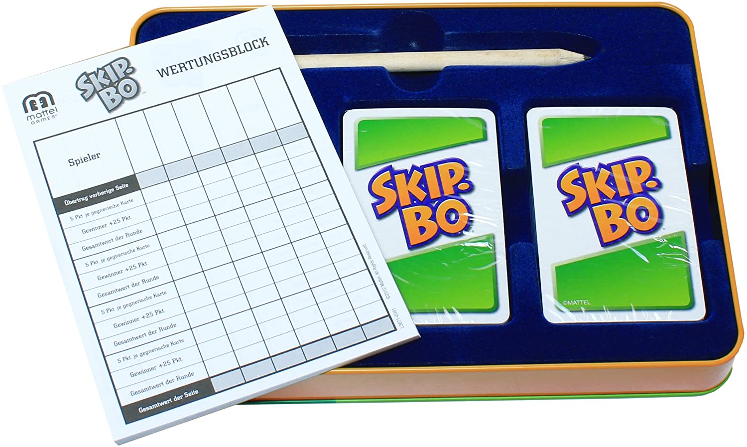 Mattel Games, SKIP Bo , tin box version, sequencying card games, strategy and fun , for ages +7 , L3671, Deluxe, Small - Image 4