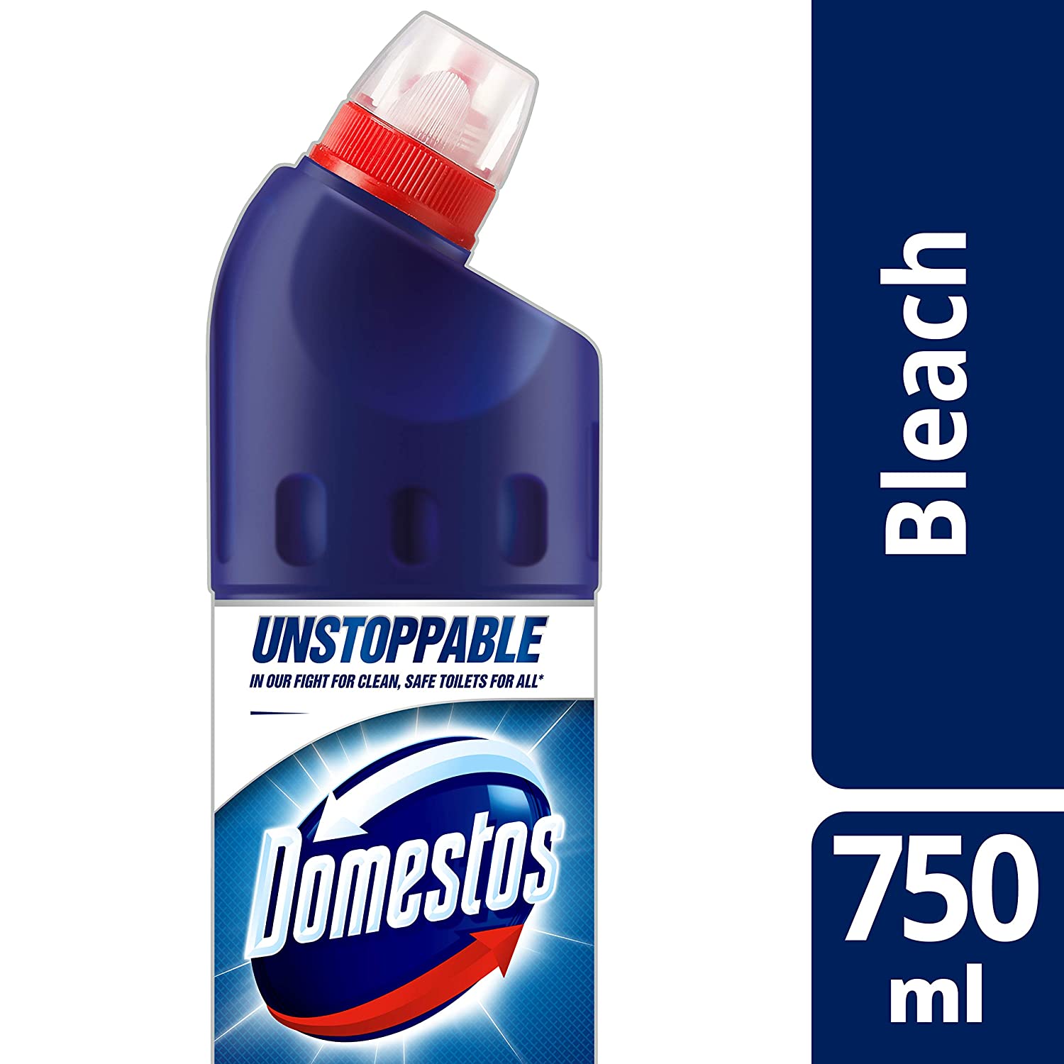 Domestos Original Thick Bleach disinfectant that eliminates 99.99% of bacteria and viruses* unstoppable strength 9x 750 ml - Image 3