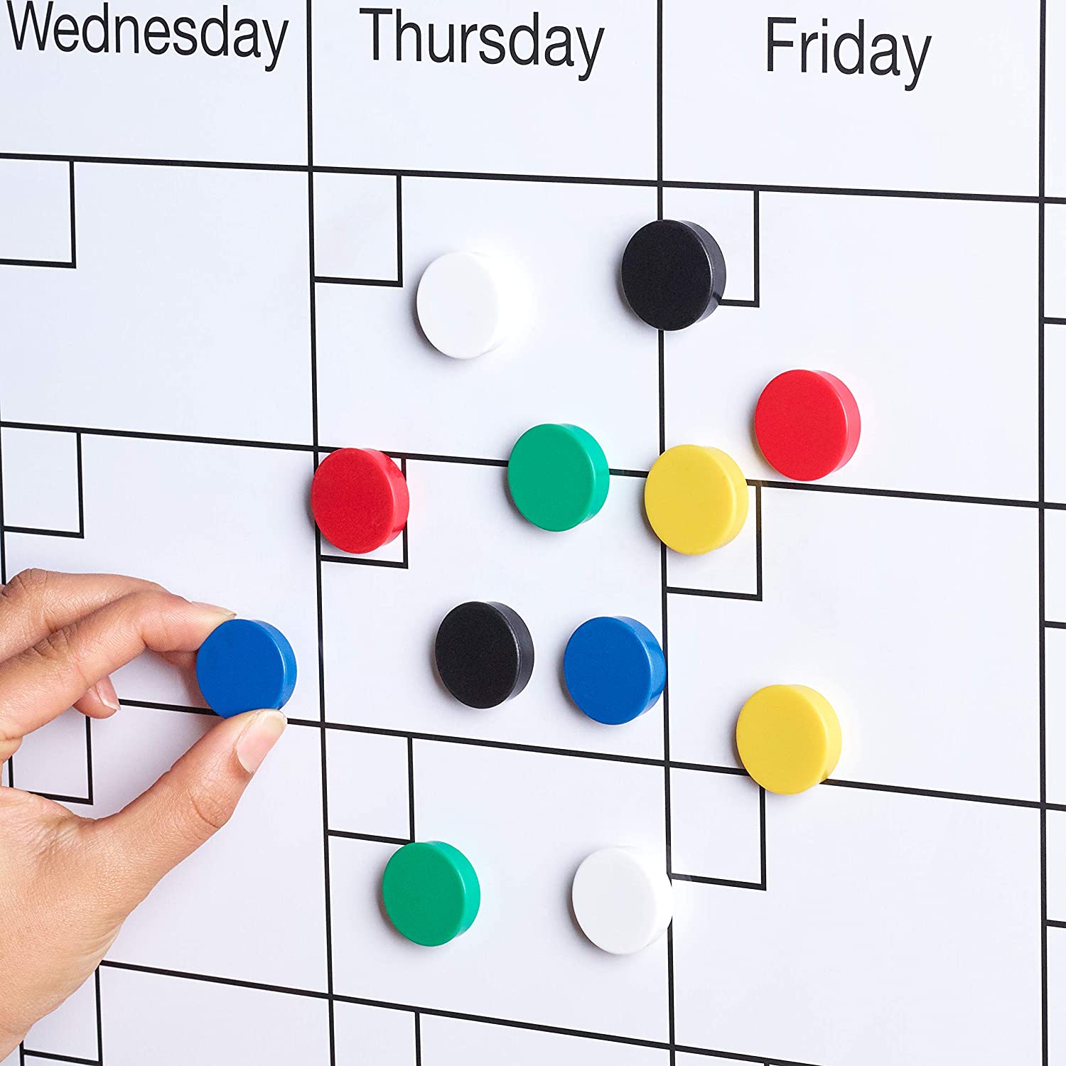 Scribble Direct 24 Pack 25mm (1 Inch) Fridge Magnets & Whiteboard Magnets - Image 3