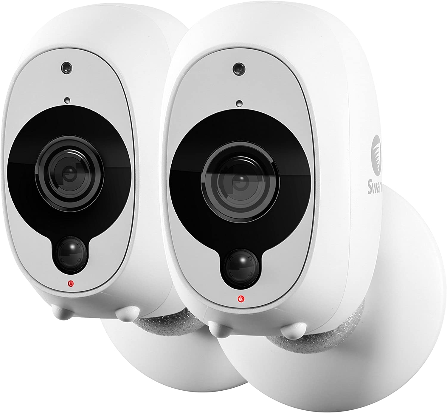 Swann Smart Wireless Indoor/Outdoor HD CCTV Security Camera Kit with Night Vision, White, Pack of 2