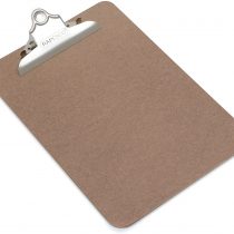 Rapesco 1402 A5 Hardboard Clipboard, Brown