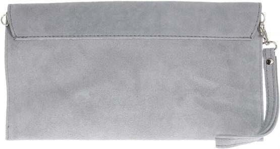 Girly Handbags Italian Suede Leather Envelope Clutch Bag - Image 4