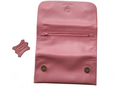 GERMANUS Tobacco Pouch from Genuine Leather in Pink - Made in EU - RUTILUS - Image 2