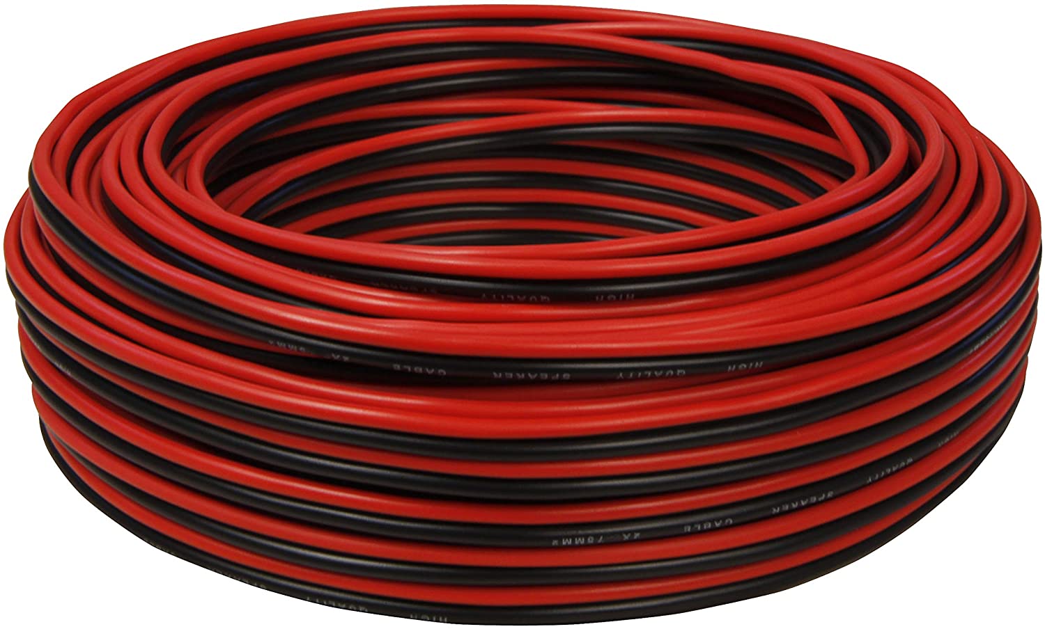 toolcity Speaker Cable (Twin Wire) 2 x 1.50 mm² 50 m Red/Black, 50m - 1,5mm² - Image 4