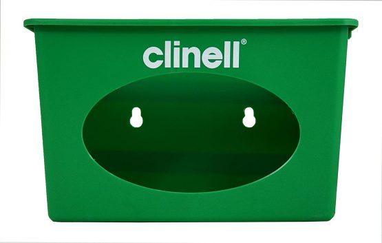 Clinell Wall Mount Dispenser - Wipe Dispenser - Easy to Clean, Ideal for Hospitals and Care Homes - Green