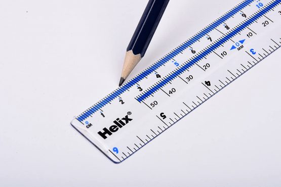 Helix 6 inch 15cm Clear Ruler - Image 3