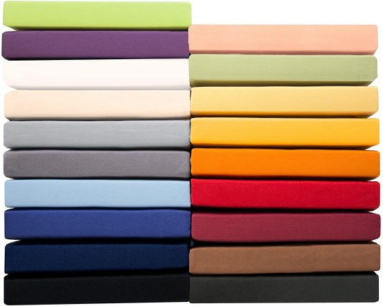 aqua-textil Pur Fitted Sheet Divan Water Beds Cotton 140x200-160x220 cm snow white