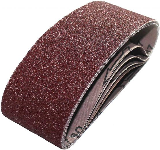 25 Mixed Sanding Belts Grit 40/60/80/120/180 Sanding Belt for Belt Sanding Devices 53.3 mm │ Abrasive Belt │ P/D/W