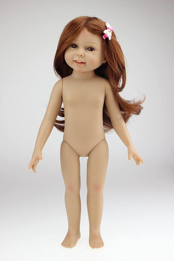 iCradle Reborn Baby Dolls 17" Standing American Full Body Vinyl Silicone Reborn Realistic New Reborn Girl Dolls Looking Real Lifelike Anatomically Correct Fashion Dolls For Xmas Gift - Image 4