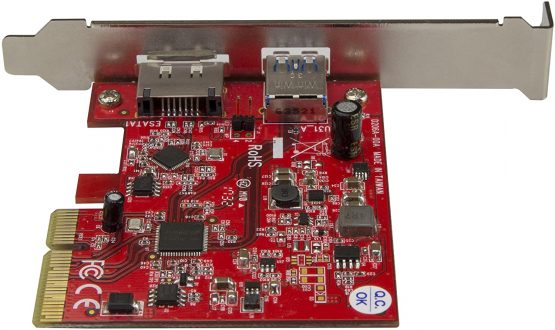 StarTech USB 3.1 PCIe Card - 2 port - 1 x USB-A and 1 x eSATA - 10Gbps - USB 3.1 Card - eSATA Card - USB 3.1 Expansion Card (PEXUSB311A1E) - Image 3