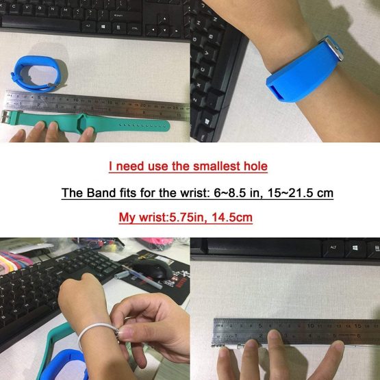 Chofit Replacement for Vivofit JR 2/Vivofit JR/Vivofit 3 Straps, Large Silicone Bands Wristband Bracelet Compatible with Garmin Vivofit JR 2/Vivofit JR/Vivofit 3 Activity Tracker - Image 2