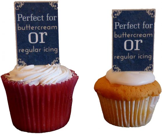 Macmillan World's Biggest Coffee Morning - Edible Cupcake Toppers - Stand-up Wafer Cake Decorations (Pack of 28) - Image 3