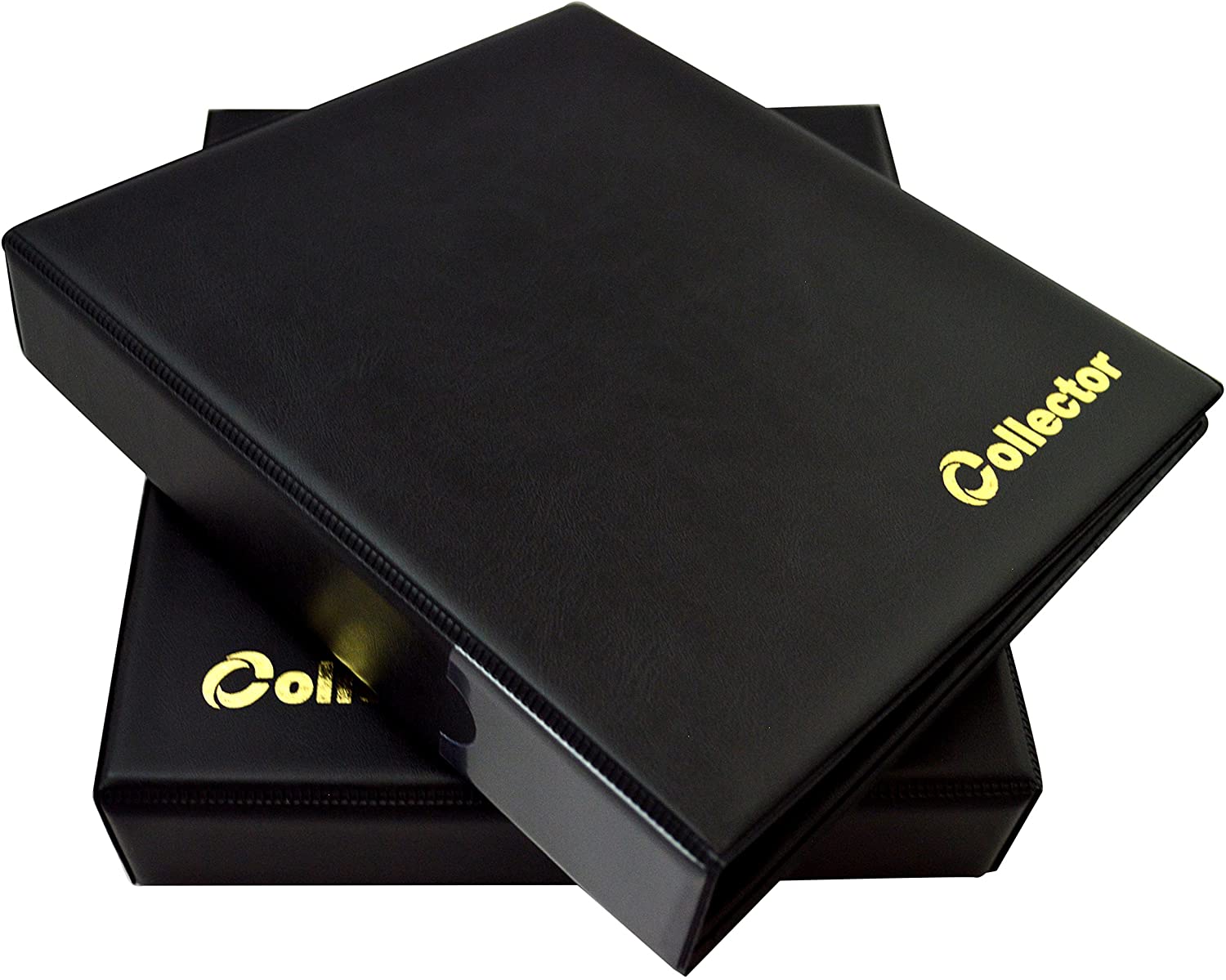 COLLECTOR Coin Album IN CASE for 221 mix sizes coins from small till large coin - with pages and red dividers + index - BLACK - Image 2