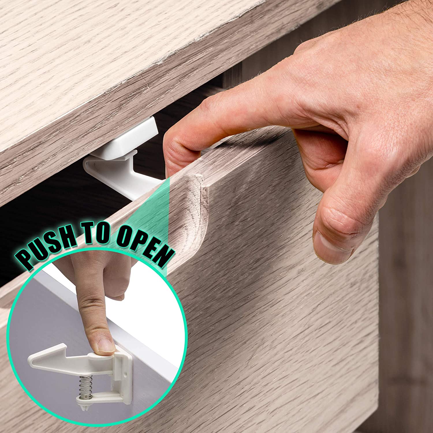 Chuckle 20 Pack Invisible Design Child Safety Cupboard, & Draw Locks BigaMart