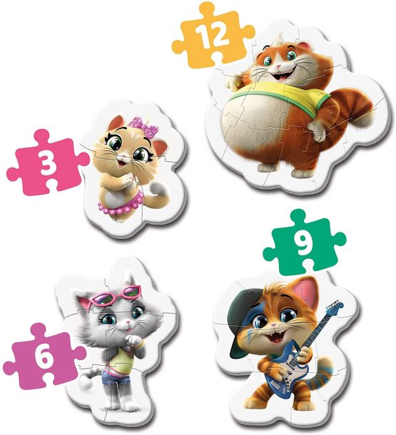Clementoni - 20812 - My First Puzzle - 44 Cats - 3-6-9-12 pieces - Made in Italy - jigsaw puzzle children age 2+ - Image 2