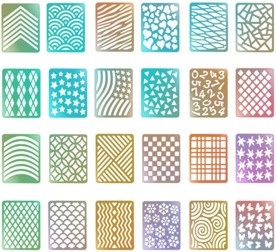 288 Pieces Nail Vinyl Stencils Nail Art Decoration Stickers Set Nail Art Design Stickers Tips Decals, 24 Sheets - Image 3