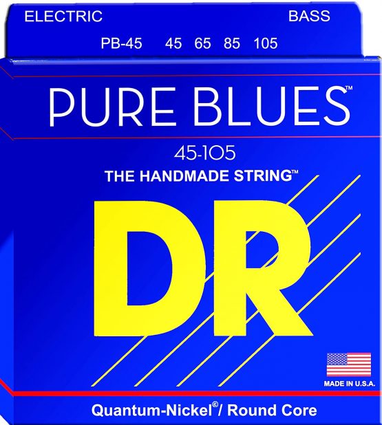 DR Strings PB-45 Pure Blues Bass Guitar Strings, Diapason long