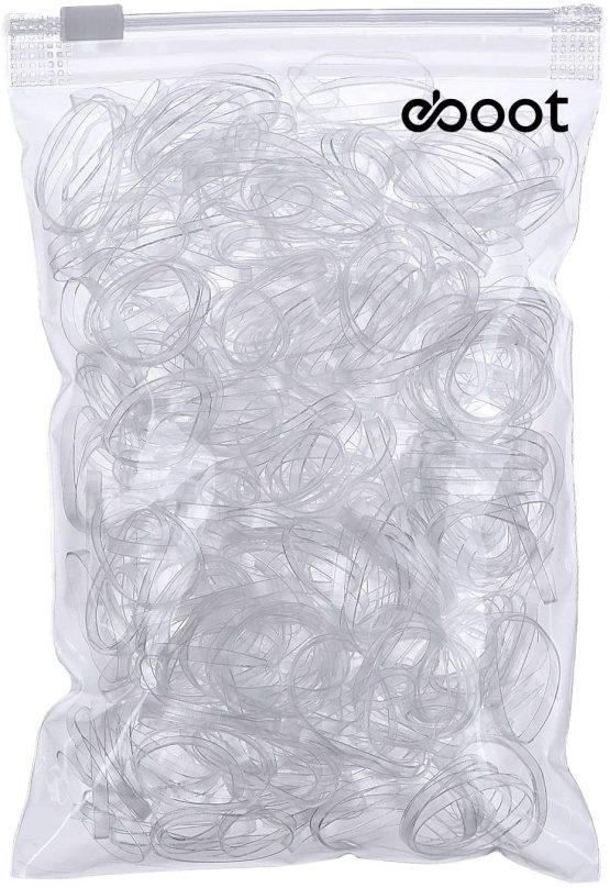 3 mm Clear Elastic Bands Hair Rubber Bands, 500 Pieces - Image 2