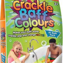 Crackle Baff from Zimpli Kids, 6 Bath Pack, Make your water Crackle, Pop & Change Colour, Christmas Gift for Children