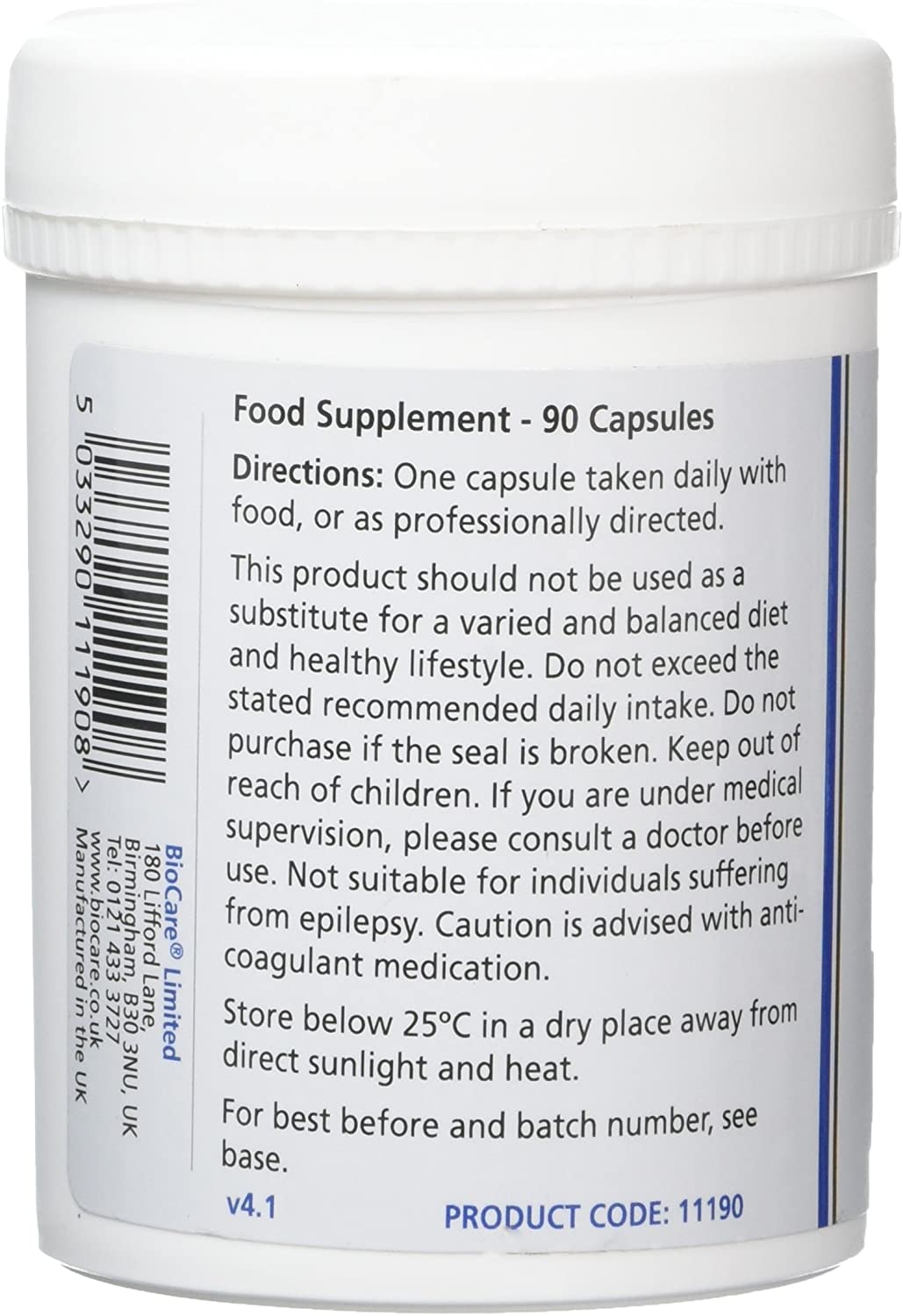 BioCare Mega GLA Omega-6 - High Strength Borage Oil with Vitamin E for Antioxidant Support - 90 Capsules, 90 count (Pack of 1) - Image 2