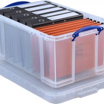 Really Useful 64 Litre Storage Box, Clear