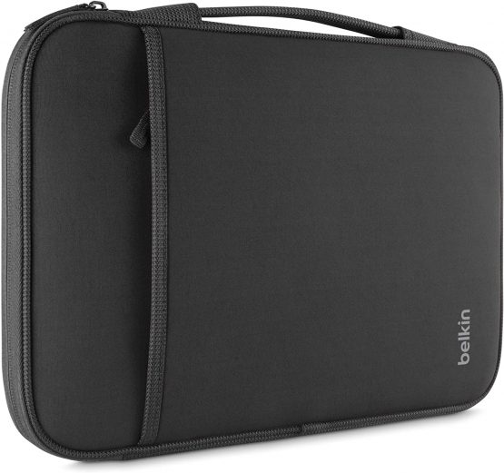 Belkin Slim Protective Sleeve with Carry Handle and Zipped Storage for Chromebooks, Netbooks and Laptops Upto 14 inch - Black