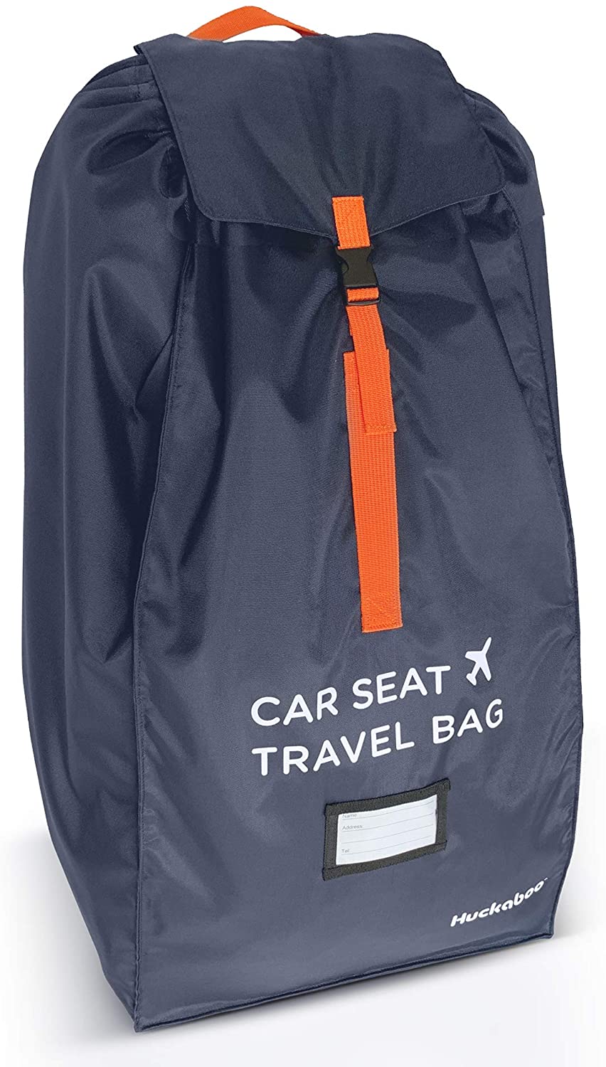 Huckaboo Car Seat Travel Bag - Strong Non Rip Nylon Car Seat Bag for Child Seats Navy, Navy Blue, 80x45x45 cm (Pack of 1)