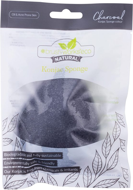 Brushworks Konjac Sponge - Charcoal
