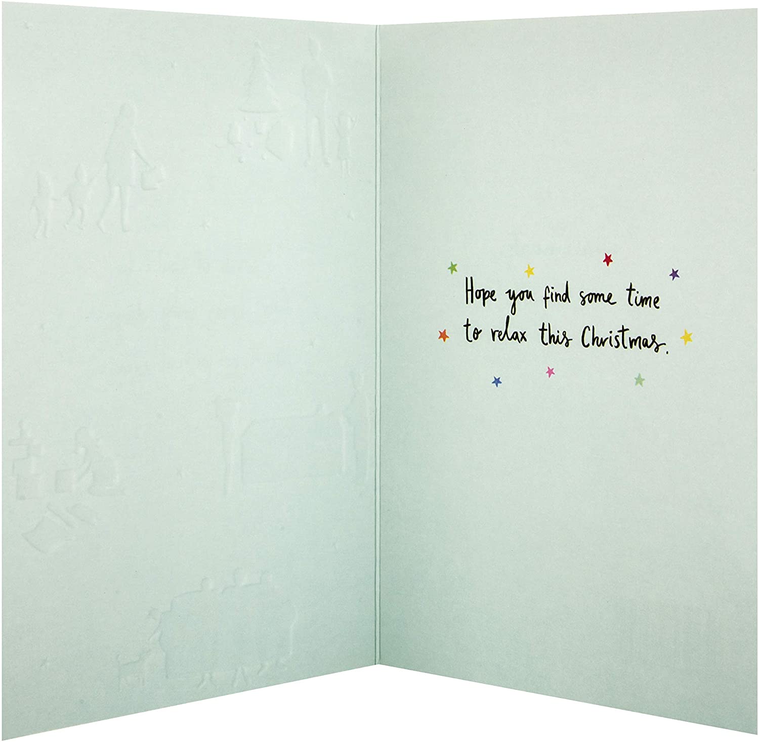 Christmas Card for Any Recipient from Hallmark - Embossed Parenthood Design - Image 4