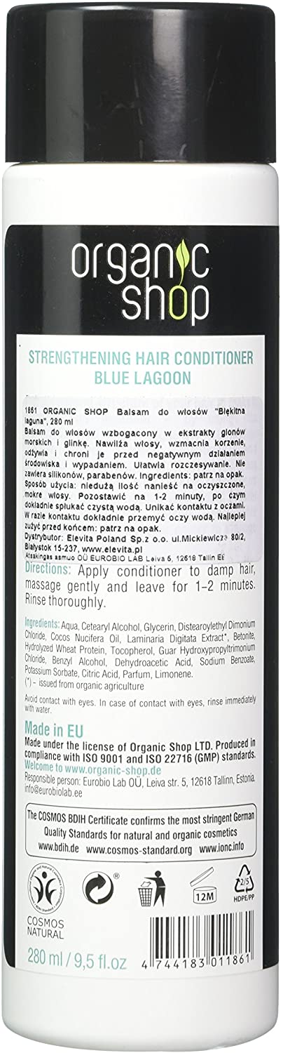 Organic Shop Anti Hair-Loss Strengthening Conditioner Algae and Lemongrass, 280 ml, standard, 280 ml (Pack of 1) - Image 2