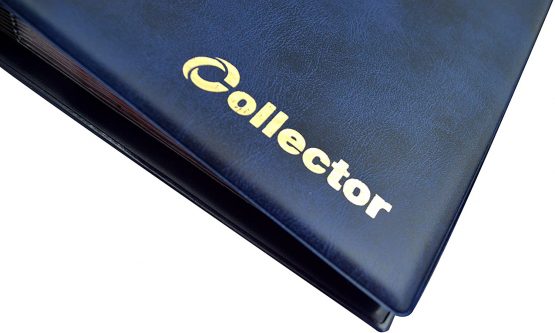 COLLECTOR Coin Album for 200 MEDIUM sizes coins 50p 50 pence £1 £2 €1 €2 - 10 pages and red dividers - BLUE - Image 3