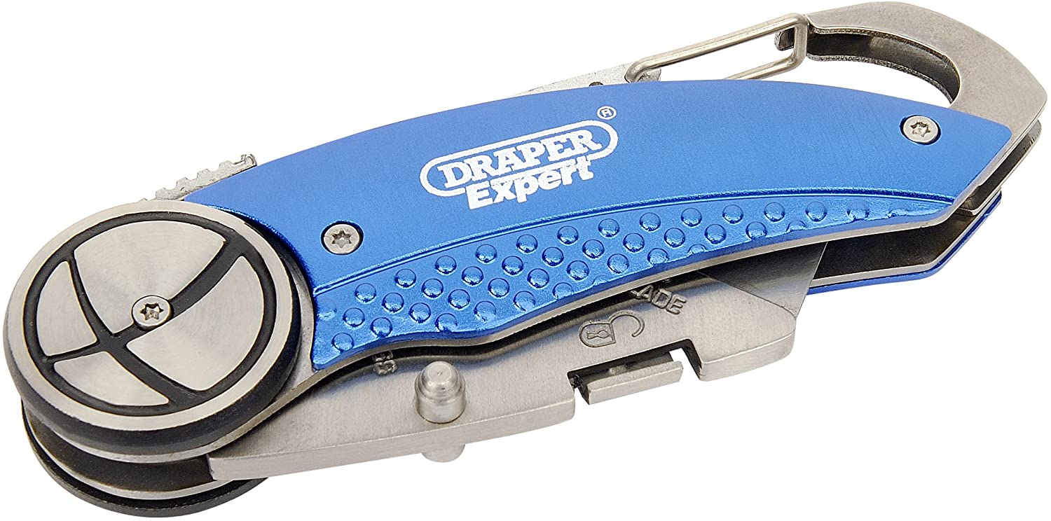 Draper Expert 02896 Folding Trimming Knife , Blue - Image 2