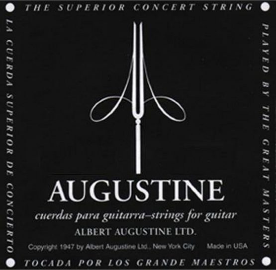 Augustine 650406 "Black Label Single E6" Bass String for Classic Guitar