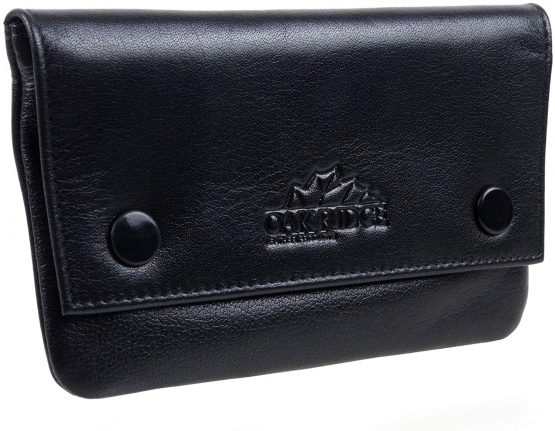 Oakridge Leather Tobacco Pouch Black