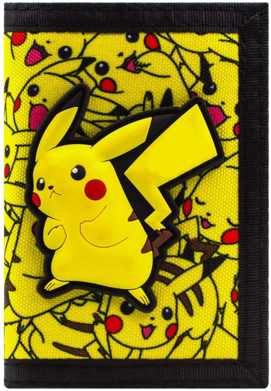 Pokemon Pikachu No.25 Electric Coin & Card Tri-fold Wallet, Yellow