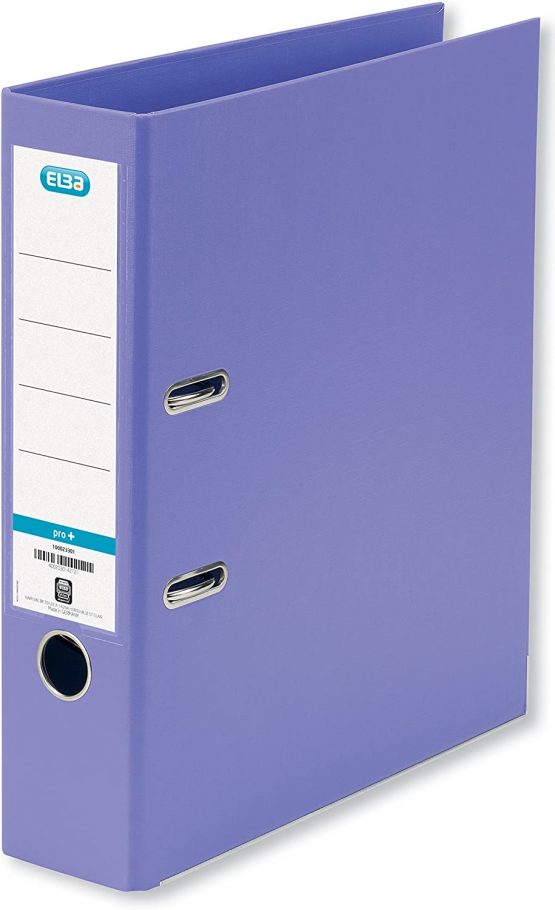 Elba, A4 Lever Arch Files, Purple, Plastic, 1 Folder