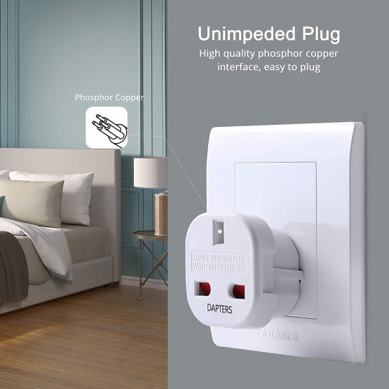 Pack of 5 Travel Adapter | UK to European Plug Adapter Converter (Euro Type C, E, F) EU Plugs for travelling to Italy Cape Verde Poland Spain Turkish Greece Bulgaria and more - Image 4