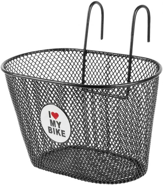 M-Wave Kids' CWB Wire Basket, Black, 24 x 15 x 14/5 cm