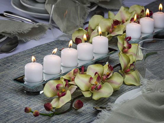 Bolsius pillar Candles Regular, white, pack of 4 - Image 3