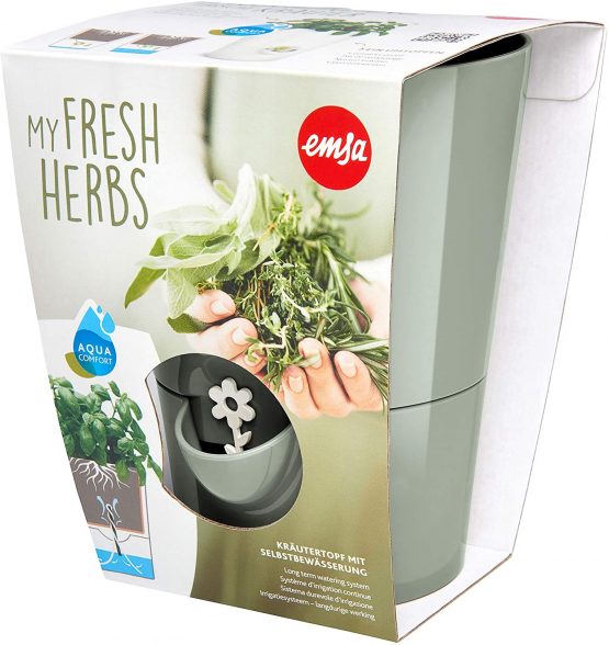 Emsa Fresh Herbs M5250100 Self-Watering Herb Pot Sage - Image 2