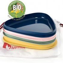 Light My Fire Picnic Plates - Camp Plate Set - 4 Pack Stack Plate Bio -BPA Free Plastic Picnic Plates - Camping Plate - Hiking Plate - Plastic Plates Reusable - Plastic Dinner Plates for Outdoor